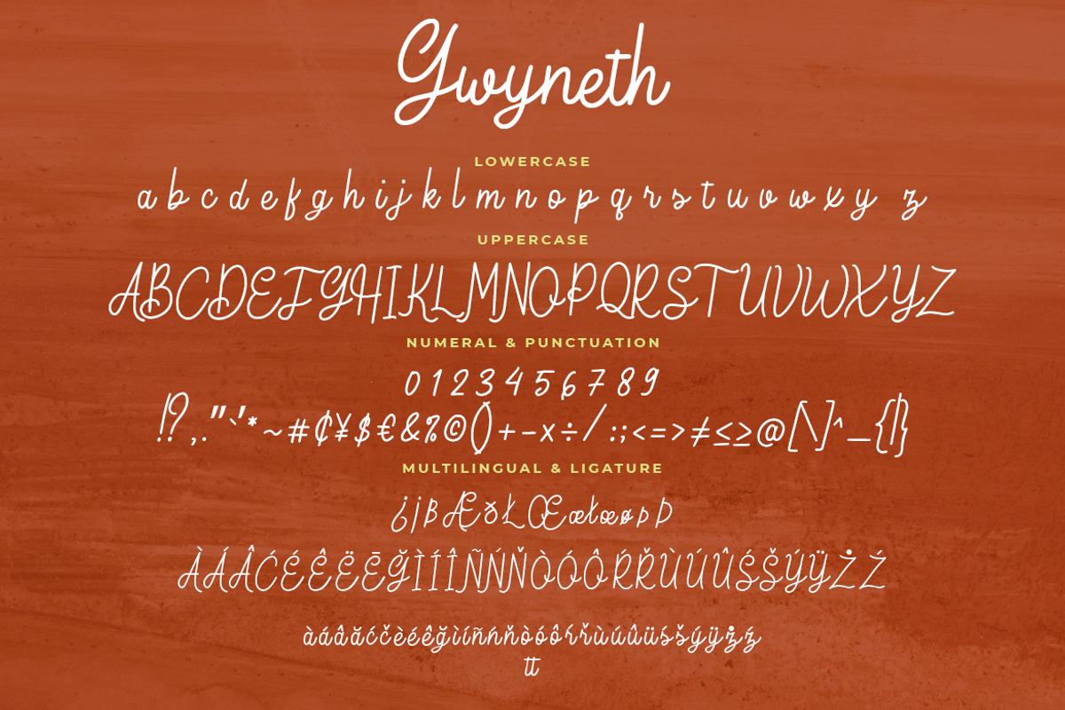 Gwyneth Business Font, a Script Font by Creatype Studio (Photo 7 of 8)