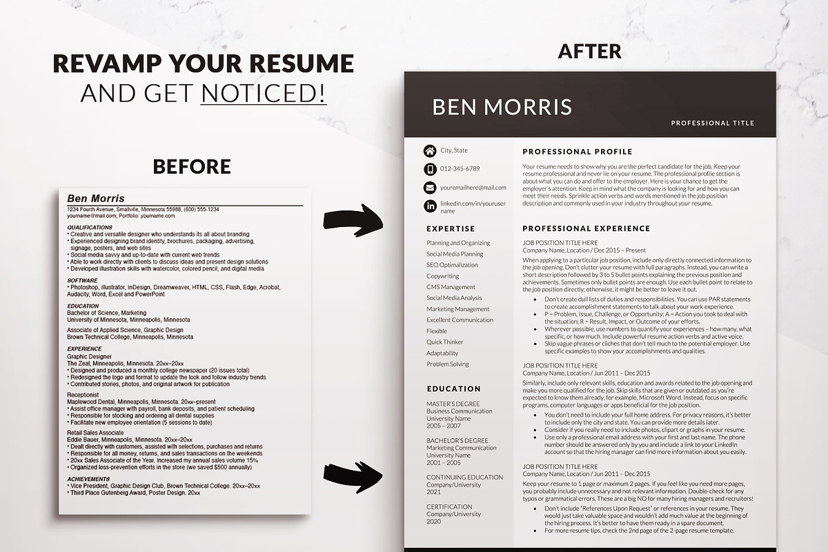 Business Modern Resume / CV Template, a Resume Template by BestResumes.Co (Photo 7 of 9)