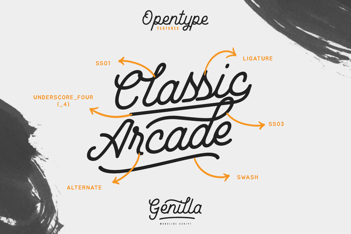 Genilla Monoline Script preview 4