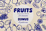 Hand drawn fruits collection, a Food Illustration by Anada (Thumbnail 1 of 5)