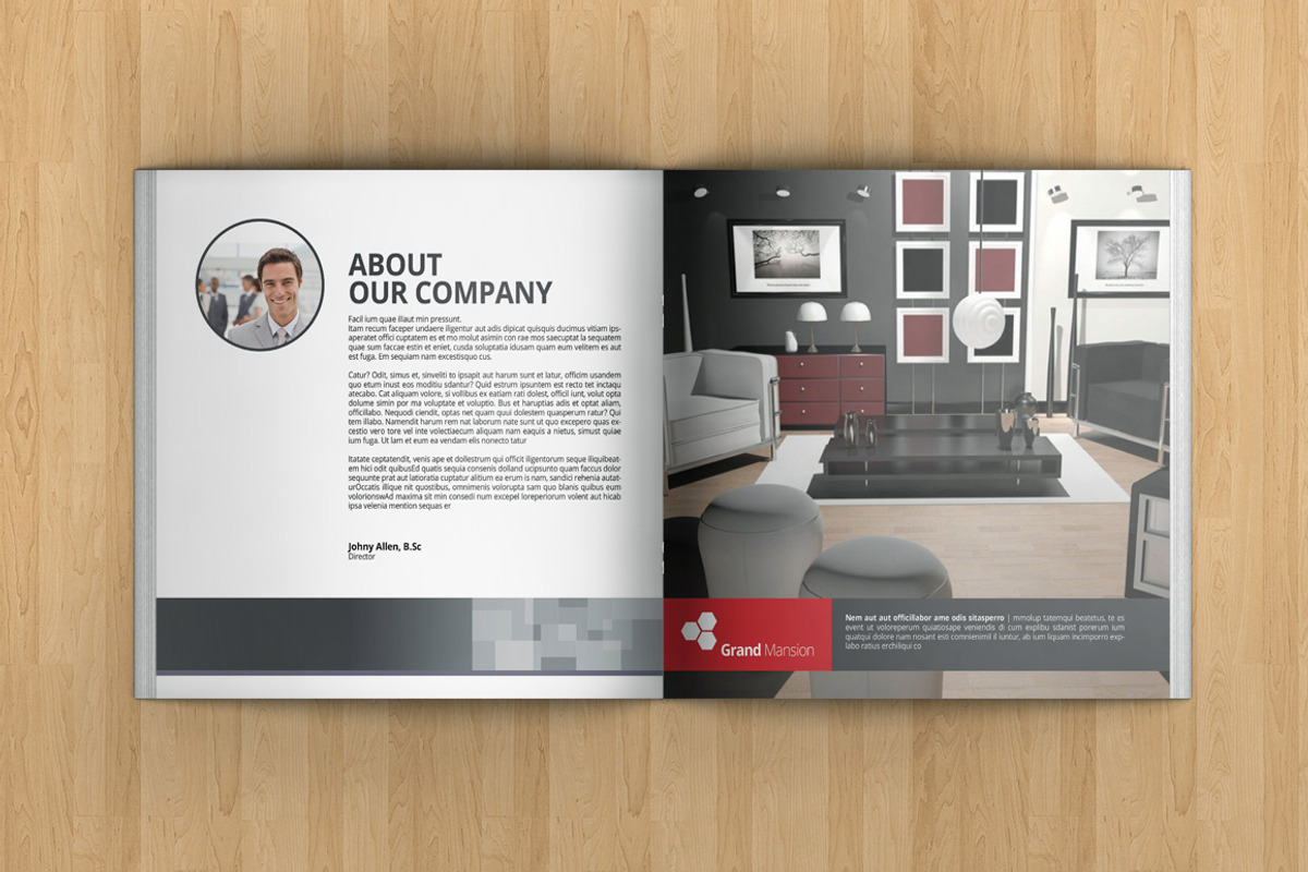 INTERIOR DESIGN • Square Brochure •, a Brochure Template by Kingtown (Photo 2 of 5)