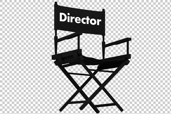 Director Chair - 3D Render PNG preview 2