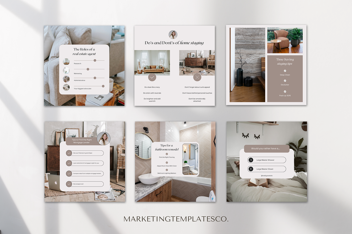 Aesthetic February Real Estate Posts, a Social Media Template by Marketing Templates Co. (Photo 4 of 9)