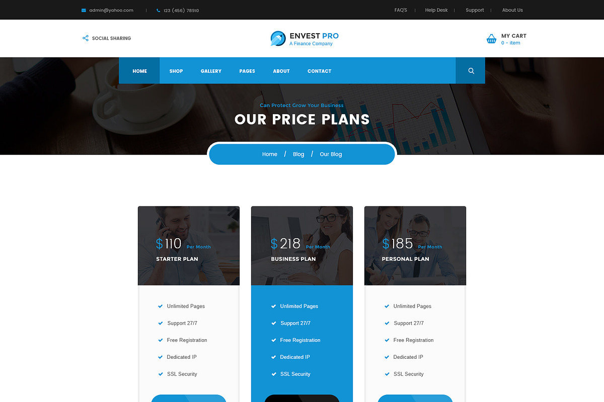 Envest Pro - Multipurpose Theme, a WordPress Template by DigitalCenturySF (Photo 7 of 18)