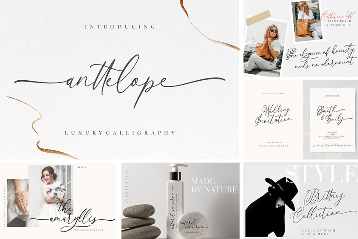 When Modern Meet Vintage Font Bundle, a Script Font by Creatype Studio (Photo 4 of 45)