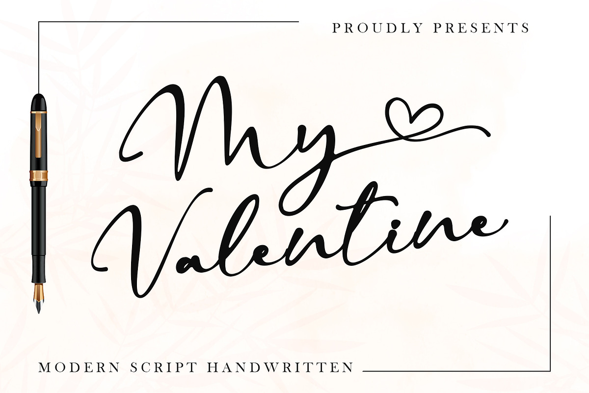 My Valentine, a Script Font by Letterara (Photo 1 of 11)