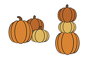 Simple Clean Fall Pumpkin SVGs, a Graphic by PinkHouseCollection (Thumbnail 3 of 3)