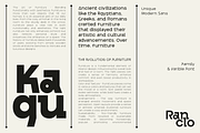 Ranclo - 7 Modern Minimalist Family, a Sans Serif Font by Dharmas Studio (Thumbnail 11 of 17)