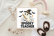 Spooky Teacher Halloween PNG, an Illustration by CraftArtStudio (Thumbnail 4 of 4)