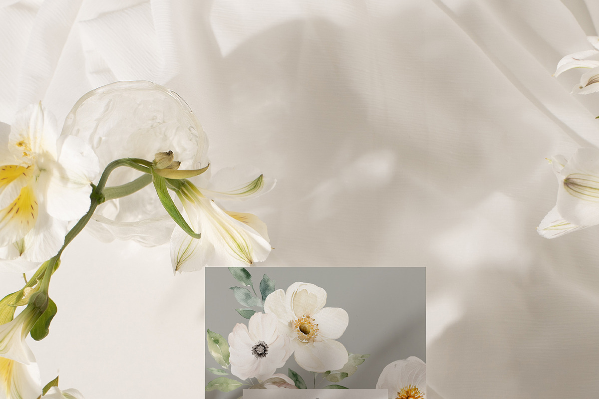 FLORAL WINTER BOX Watercolor Bundle, a Seasonal Illustration by Muse Artist (Photo 5 of 95)