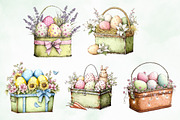 Whimsical Easter Basket Png Clipart, an Illustration by Creative Art (Thumbnail 8 of 8)