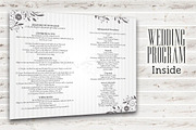 Wedding Program 2 sides PSD Template, a Brochure Template by Graphicfy Templates (Thumbnail 5 of 5)