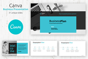 Canva Business Plan Presentation