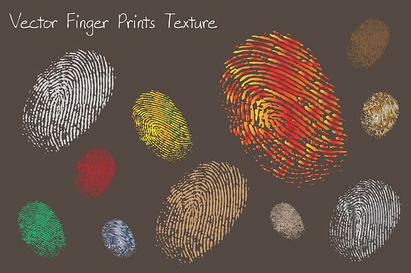 Vector finger prints texture preview 4