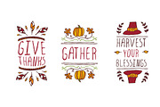 Hand-sketched Thanksgiving elements, an Illustration by AV Design (Thumbnail 4 of 4)