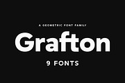 Grafton - Geometric Font Family, a Sans Serif Font by Umitype (Thumbnail 1 of 10)