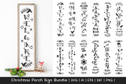 Christmas Porch Sign SVG Bundle, an Illustration by Dasagani (Thumbnail 1 of 12)