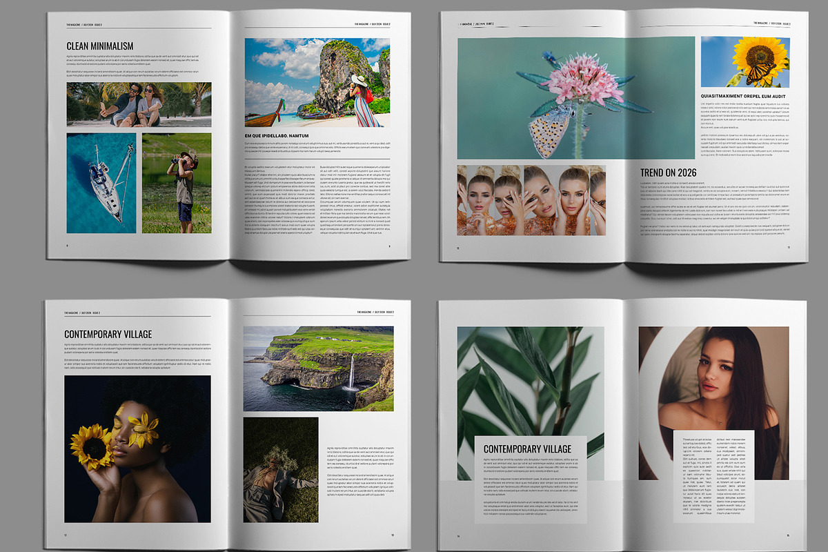 Clean Magazine Template
