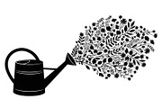 Floral Watering Can Design Bundle, an Illustration by Gaye Art (Thumbnail 15 of 31)