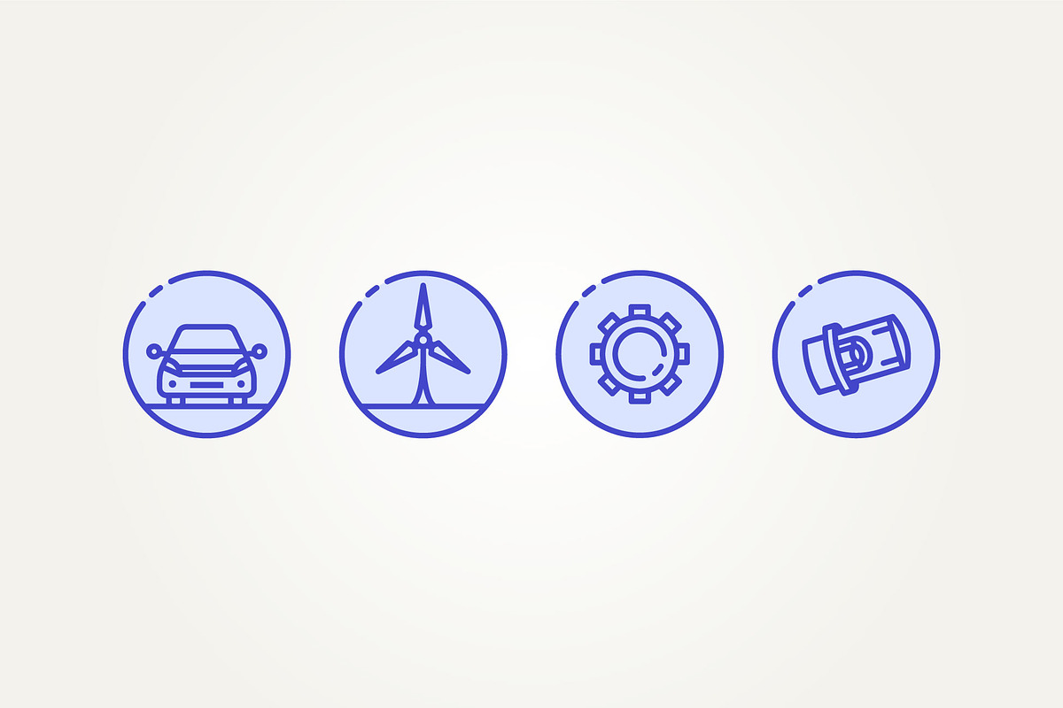 factory equipment providers line art, an Outline Icon by Blazybone (Photo 2 of 2)