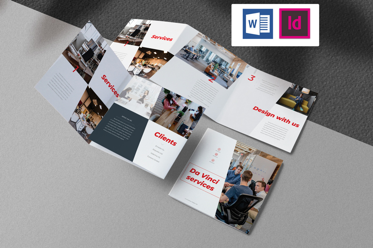 Business Company Square Trifold, a Brochure Template by Kahuna Design (Photo 1 of 4)
