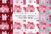 Valentine's Day Backgrounds, a Pattern Graphic by Serghei Caraulan (Thumbnail 8 of 9)