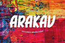 ARAKAV | TEXTURED BRUSH FONT