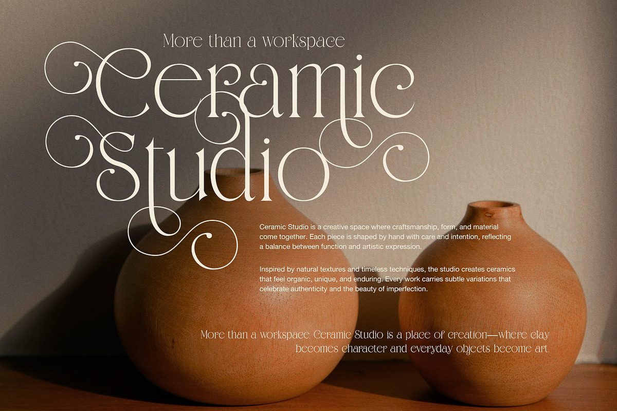 Savira Elegant Serif Font, a Serif Font by Graphicxell (Photo 3 of 8)