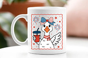 4th of July Mama Goose Png SVG, an Object Graphic by EllaMaiyaali (Thumbnail 4 of 5)