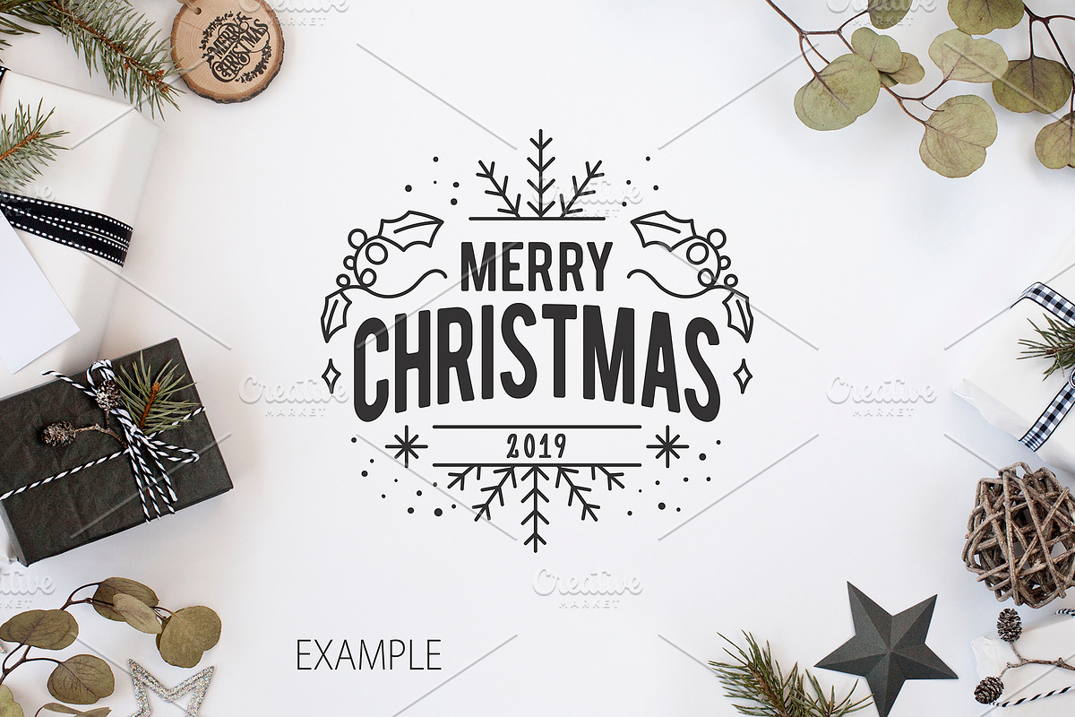 Christmas Scandinavian Mockup Bundle, a Print Template by Yuri-U (Photo 31 of 32)