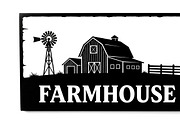 Modern farmhouse decor silhouette, an Illustration by Amazin_art (Thumbnail 30 of 35)