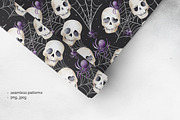 Magic Cat: Halloween PNG Clipart, an Object Graphic by Pattern + watercolor (Thumbnail 5 of 13)