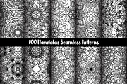 100 Mandalas Seamless Patterns, a Pattern Graphic by Elinorka (Thumbnail 16 of 23)