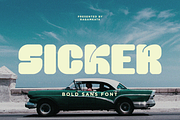 Sicker - Bold Sans Font, a Sans Serif Font by RagamKata (Thumbnail 1 of 13)