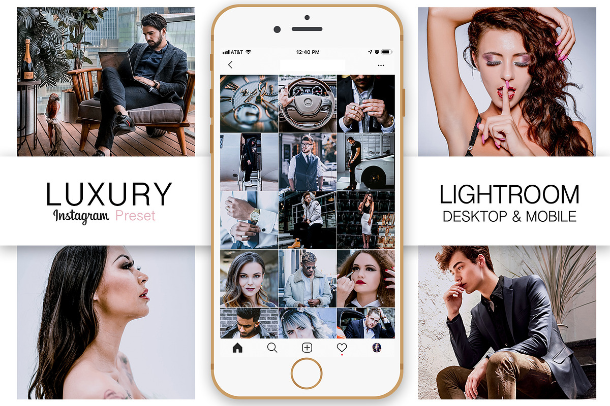 Luxury Instagram Blogger Preset, an Action Add-On by Design Aesthetic (Photo 1 of 8)