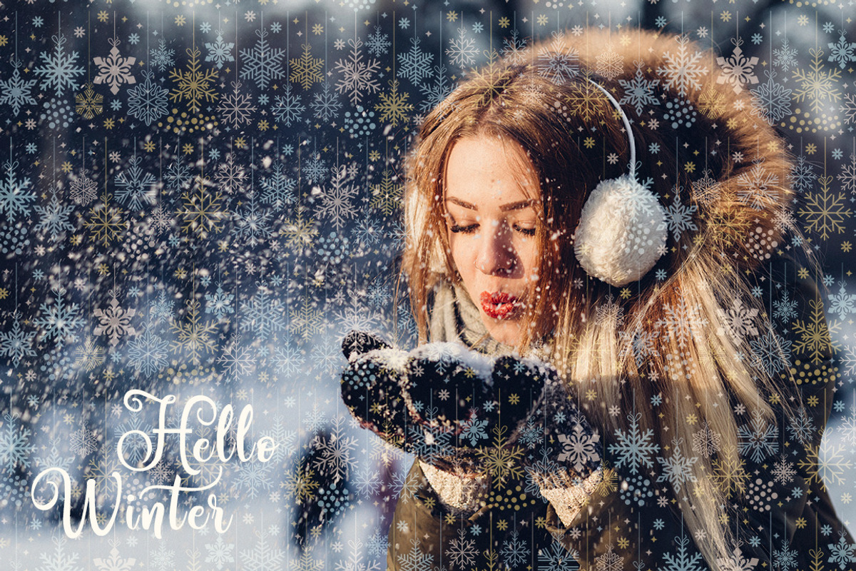 Sparkling snowflakes collection, a Seasonal Illustration by antuanetto (Photo 16 of 16)