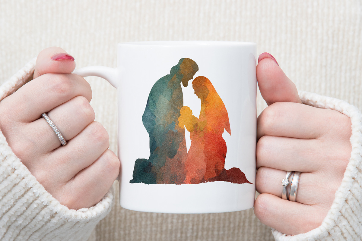 Christmas Nativity Watercolor Clipar, an Illustration by Sublimation Artist (Photo 5 of 6)