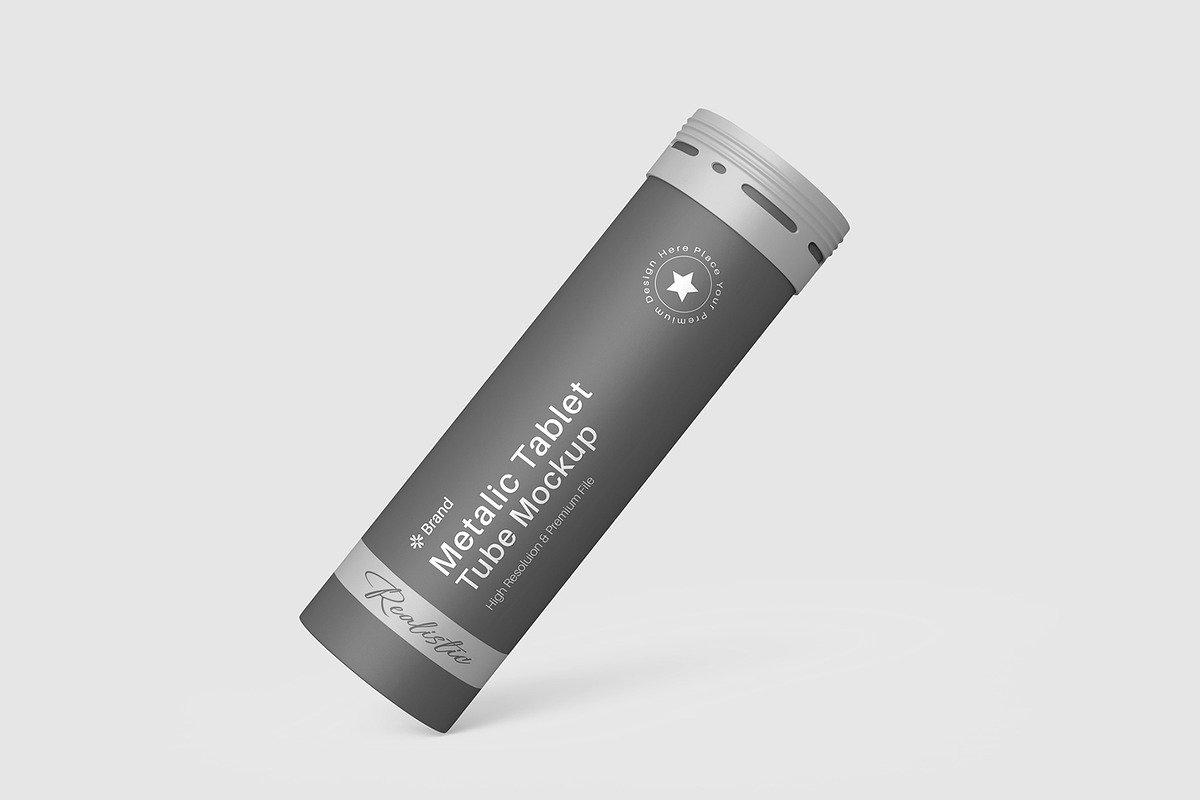 Tablet Tube Mockup PSD, a Packaging Mockup by graphypix (Photo 4 of 4)