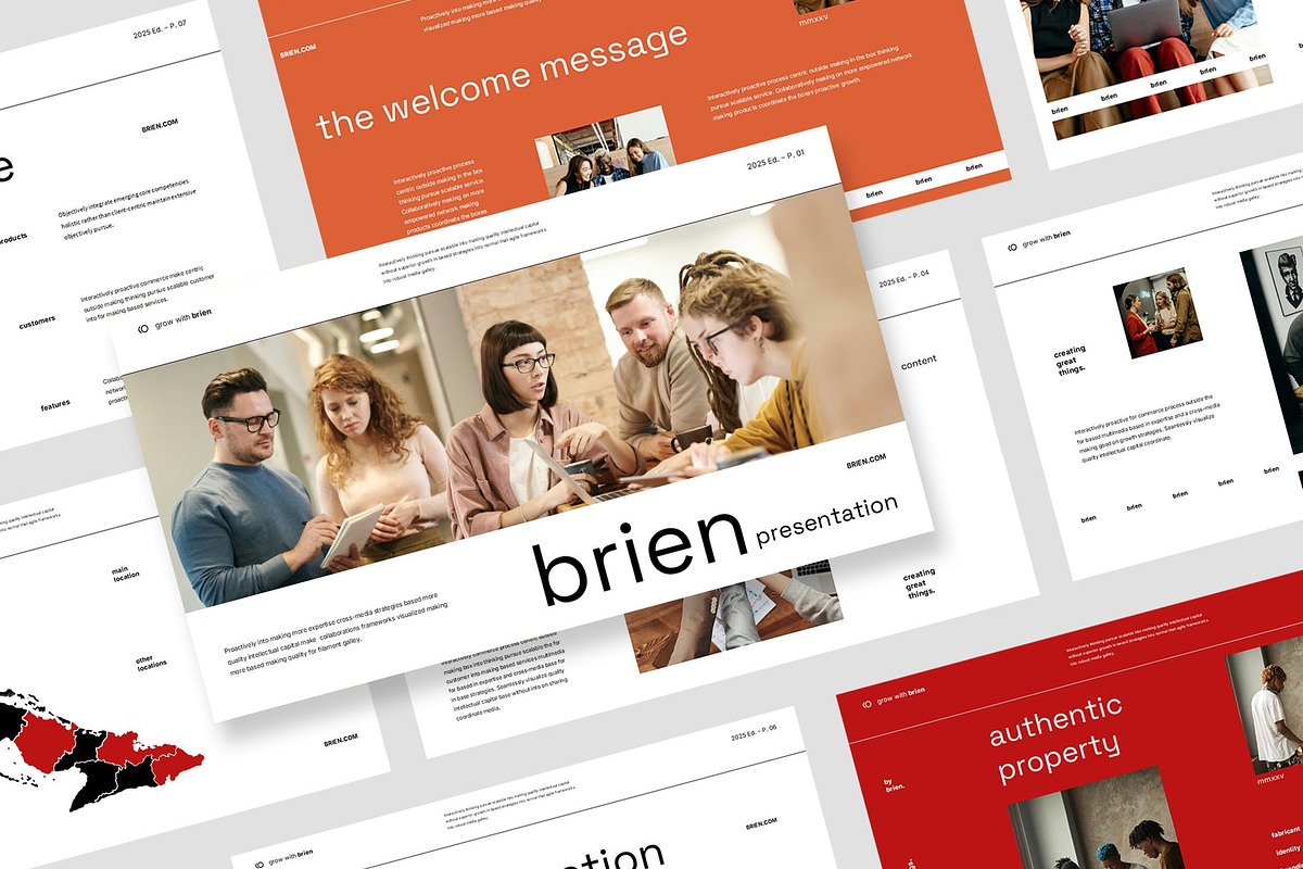 Brien Creative Business GoogleSlides, a Presentation Template by Punkl Camp (Photo 1 of 9)