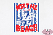Meet Me At The Beach PNG, an Illustration by Daily.Designs (Thumbnail 1 of 5)