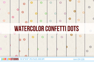 digital paper with confetti dots