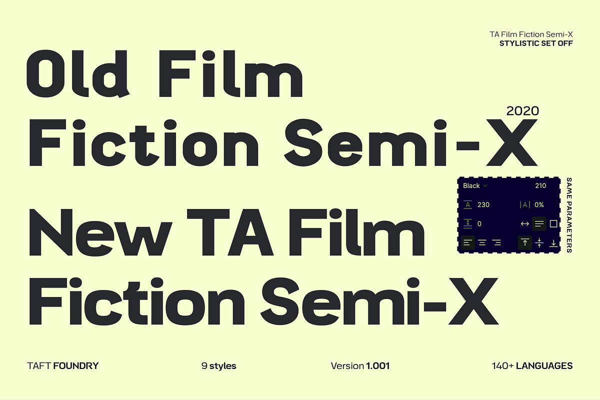 TA Film Fiction SemiX, a Sans Serif Font by TAFT Foundry (Photo 8 of 14)