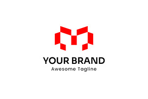 Construction Logo Template-Letter M