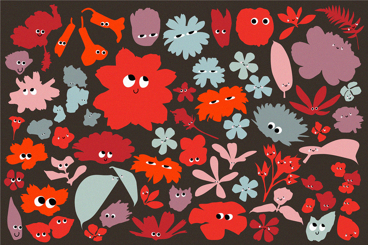 Bloom Buddies - 50 Vector Shapes, an Object Graphic by line & plane (Photo 2 of 8)