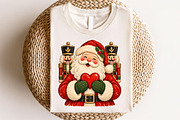 Santa Heart Christmas PNG, a Seasonal Illustration by CraftArtStudio (Thumbnail 4 of 4)