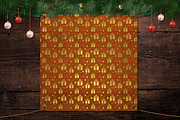 12 Christmas Red Gold Digital Papers, a Background Graphic by Orange Fox (Thumbnail 3 of 6)