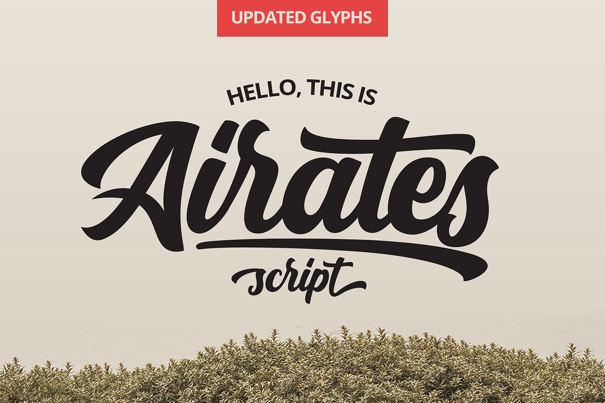 Airates - Script Fonts, a Script Font by Maculinc Type (Photo 1 of 13)