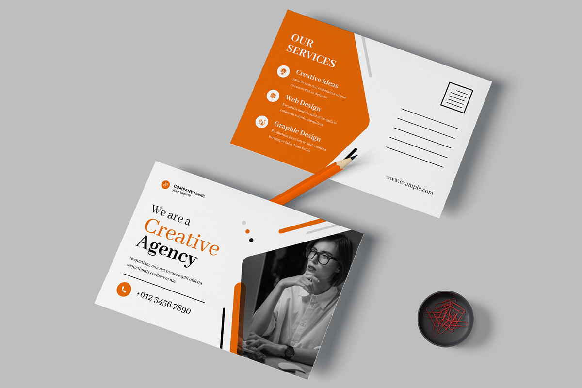 Business Post Card Layout, a Poster Template by ContestDesign (Photo 2 of 2)