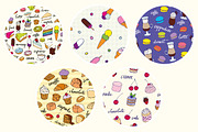 450+ hand drawn desserts and coffee, a Decorative Illustration by pixelwerk (Thumbnail 7 of 8)