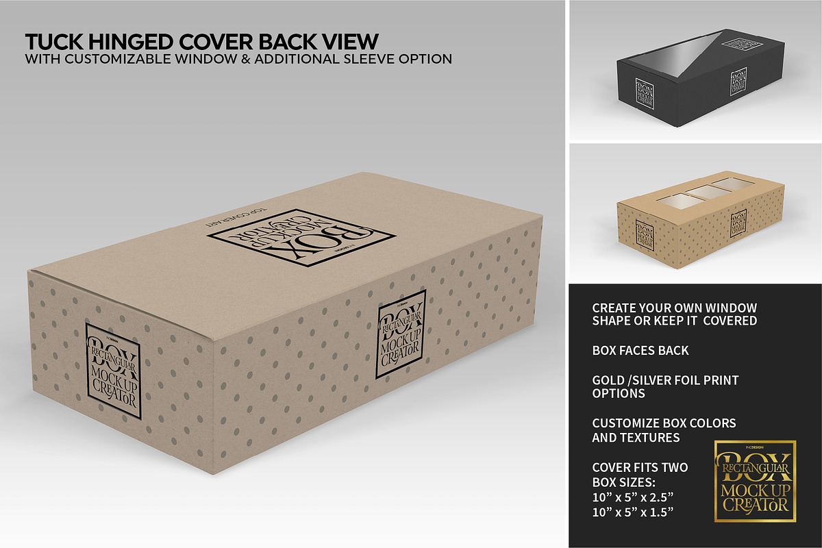Rectangular Box Mock Up Creator, a Packaging Mockup by INCDesign (Photo 9 of 44)